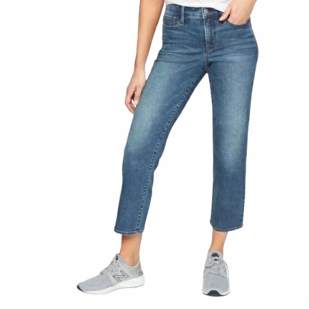 ATHLETA Slim Straight size 10 Tall Sculptek Women’s Jeans Lapis Wash Stretch - Picture 14 of 14
